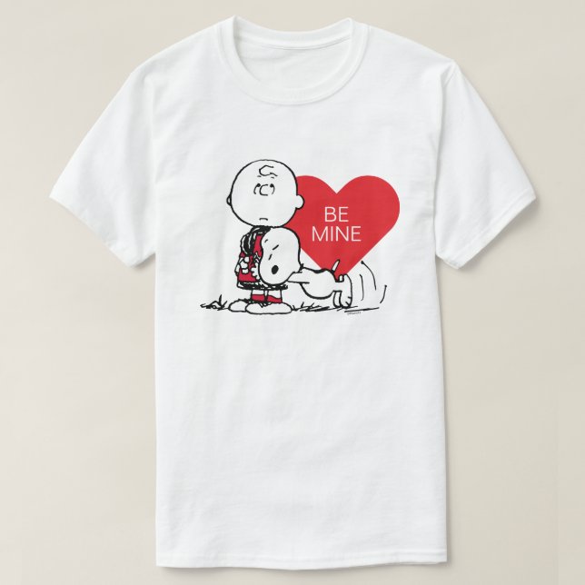 Erdnüsse | Snoopy & Charlie Brown Valentine T-Shirt (Design vorne)