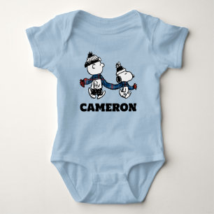 Erdnüsse   Snoopy & Charlie Brown Winter Scarf Baby Strampler