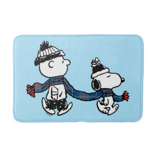 Erdnüsse   Snoopy & Charlie Brown Winter Scarf Badematte