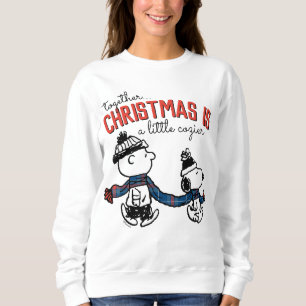 Erdnüsse   Snoopy & Charlie Brown Winter Scarf Sweatshirt