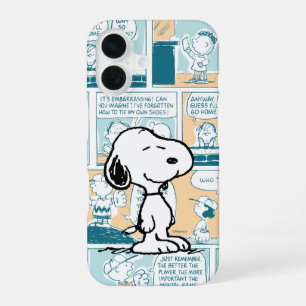 Erdnüsse   Snoopy-Comic-Muster iPhone 16 Hülle