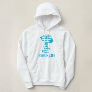 Erdnüsse   Snoopy Cyan Stripes Sonnenbrille Hoodie
