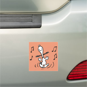 Erdnüsse   Snoopy Dancing Auto Magnet