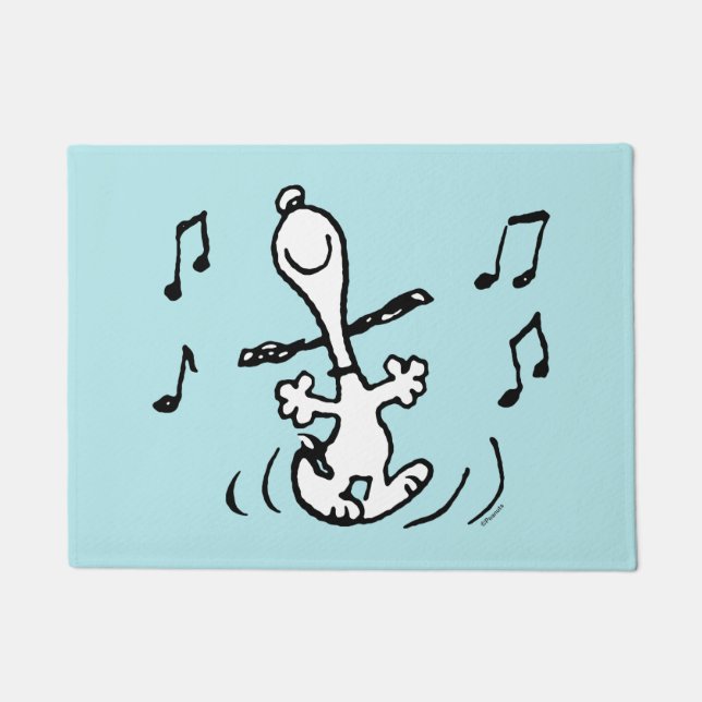 Erdnüsse | Snoopy Dancing Fußmatte (Vorderseite)