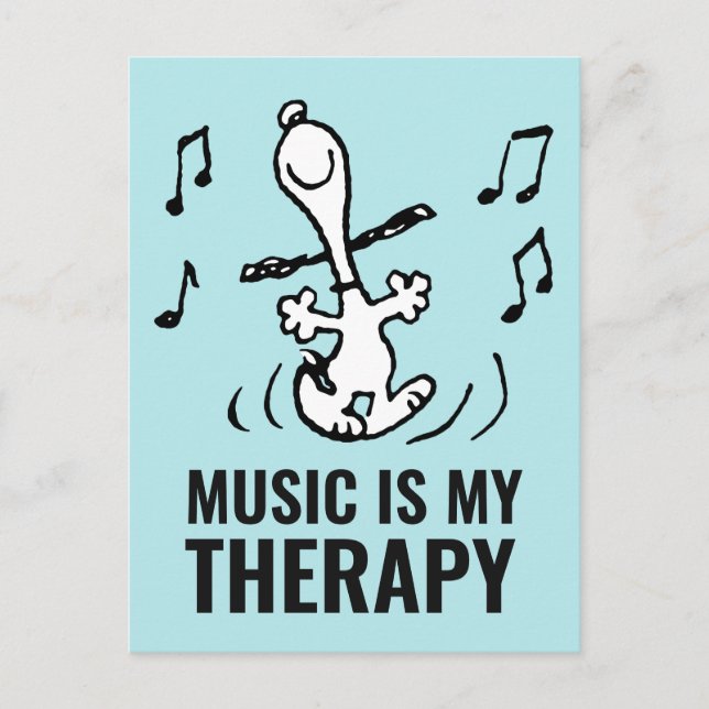 Erdnüsse | Snoopy Dancing Postkarte (Vorderseite)