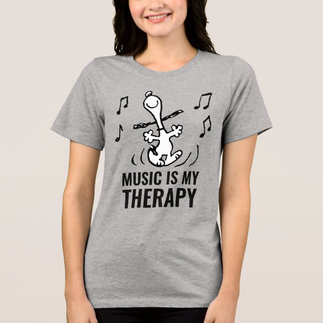 Erdnüsse | Snoopy Dancing Tri-Blend Shirt (Vorderseite)