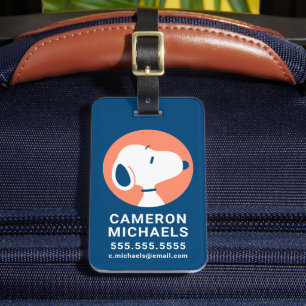 Erdnüsse   Snoopy Dark Blue Deko Dreams Gepäckanhänger