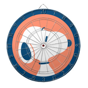 Erdnüsse   Snoopy Dark Blue Deko Dreams Pattern Dartscheibe