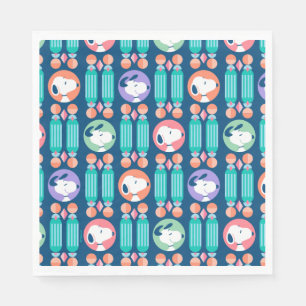 Erdnüsse   Snoopy Dark Blue Deko Dreams Pattern Serviette