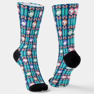 Erdnüsse Snoopy Dark Blue Deko Dreams Pattern Socken