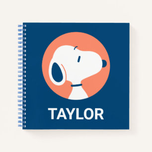 Erdnüsse   Snoopy Dark Blue Deko   Name hinzufügen Notizbuch