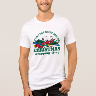 Erdnüsse Snoopy 'Das war die Nacht vor Weihnacht Tri-Blend Shirt