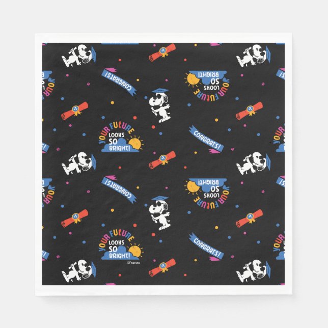 Erdnüsse Snoopy Deine Zukunft sieht hell aus Absch Serviette (Vorderseite)
