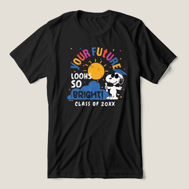Erdnüsse Snoopy Deine Zukunft sieht so hell aus Tri-Blend Shirt (Design Vorderseite)