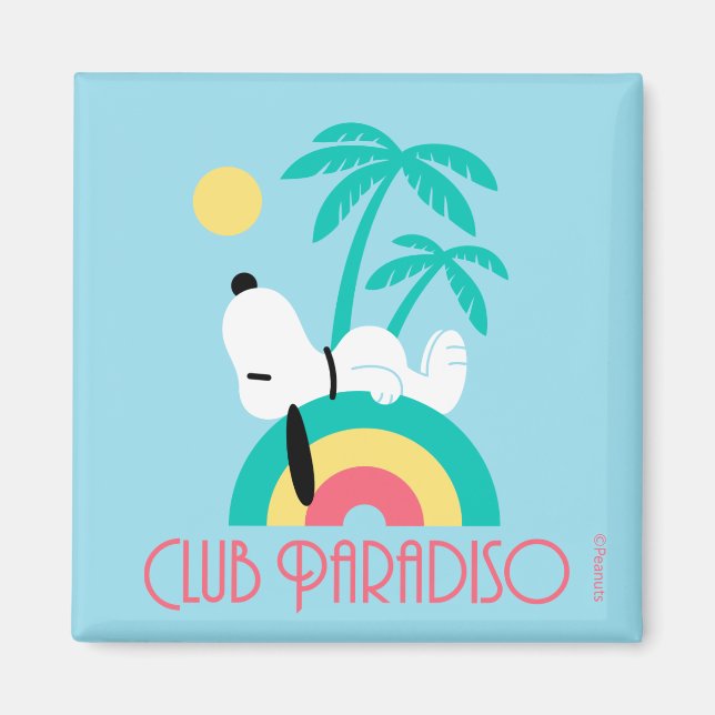 Erdnüsse | Snoopy Deko Dreams Club Paradiso Magnet (Vorne)