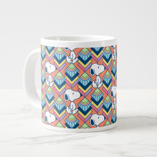 Erdnüsse | Snoopy Deko Dreams Pattern Jumbo-Tasse (Vorderseite Links)