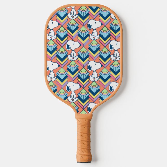 Erdnüsse | Snoopy Deko Dreams Pattern Pickleball Schläger (Vorderseite)