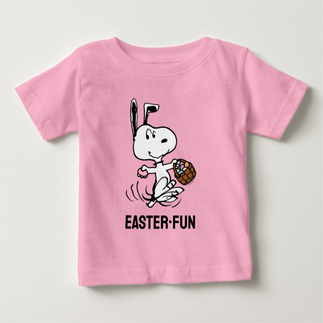Erdnüsse | Snoopy der Osterfest Beagle Baby T-shirt (Vorderseite)