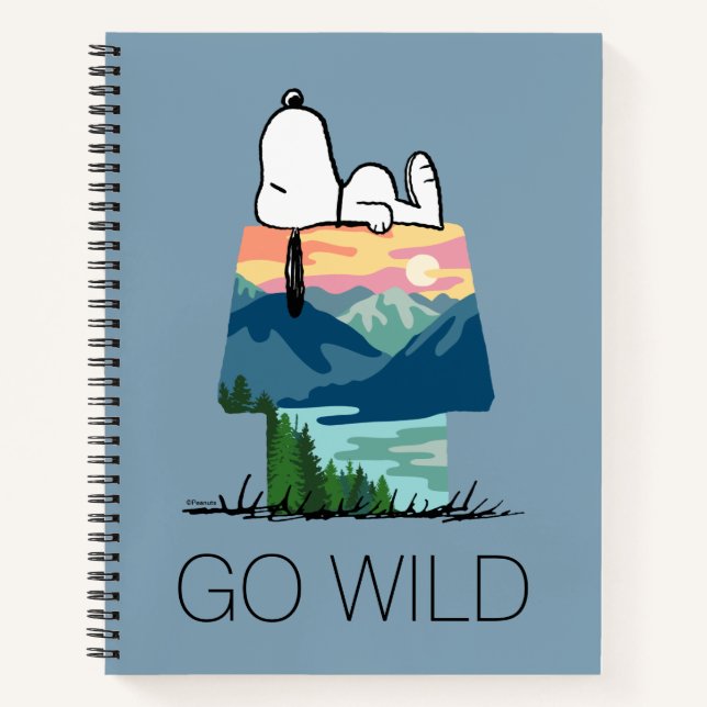 Erdnüsse | Snoopy Dog House Sunrise Notizbuch (Vorderseite)