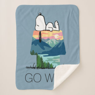 Erdnüsse   Snoopy Dog House Sunrise Sherpadecke