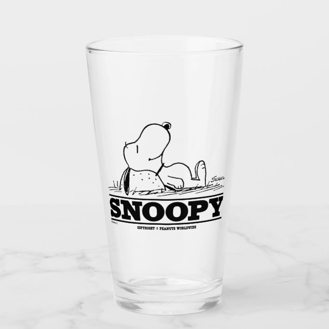 Erdnüsse | Snoopy-Erholung Glas (Vorderseite)