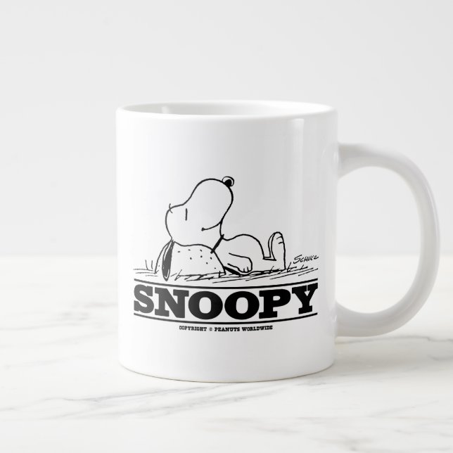 Erdnüsse | Snoopy-Erholung Jumbo-Tasse (Rechts)