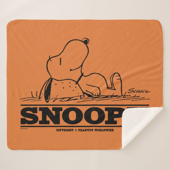 Erdnüsse | Snoopy-Erholung Sherpadecke (Vorderseite (Horizontal))