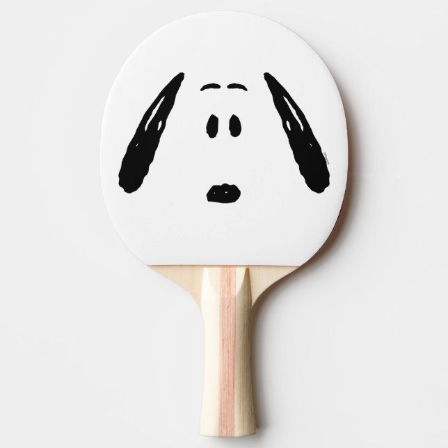Erdnüsse | Snoopy Face Tischtennis Schläger (Vorderseite)