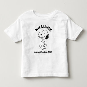 Erdnüsse Snoopy Familienurlaub Kleinkind T-shirt