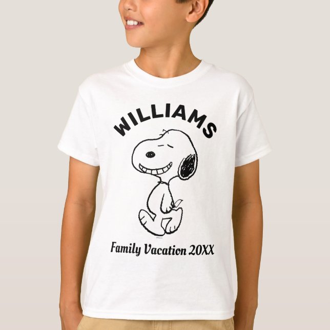 Erdnüsse | Snoopy Familienurlaub T-Shirt (Vorderseite)