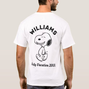Erdnüsse Snoopy Familienurlaub T-Shirt