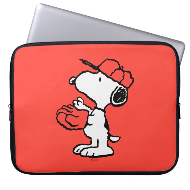Erdnüsse | Snoopy Fang machen Laptopschutzhülle (Vorderseite)