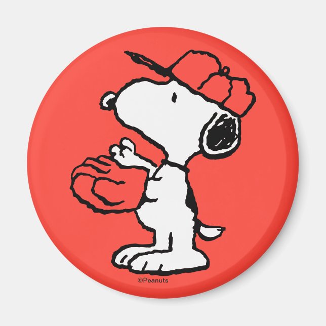 Erdnüsse | Snoopy Fang machen Magnet (Vorne)