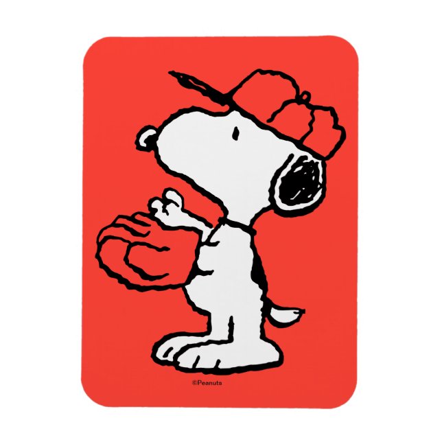 Erdnüsse | Snoopy Fang machen Magnet (Vertikal)