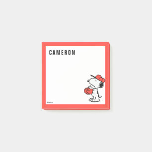 Erdnüsse   Snoopy Fang machen Post-it Klebezettel