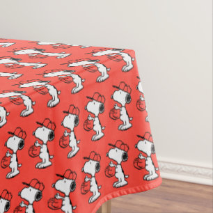 Erdnüsse Snoopy Fang machen Tischdecke