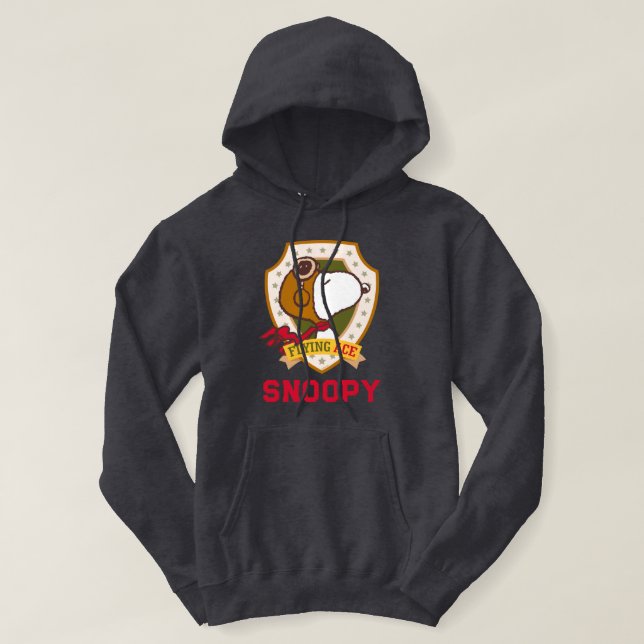 Erdnüsse | Snoopy Flying Ace-Abzeichen Hoodie (Design vorne)