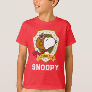 Erdnüsse Snoopy Flying Ace-Abzeichen T-Shirt