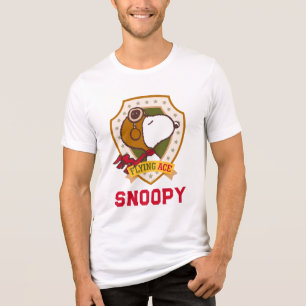 Erdnüsse   Snoopy Flying Ace-Abzeichen Tri-Blend Shirt