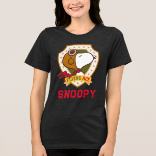 Erdnüsse   Snoopy Flying Ace-Abzeichen Tri-Blend Shirt