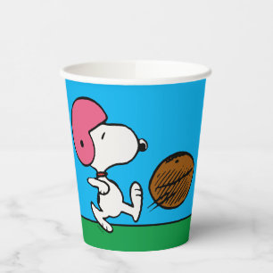 Erdnüsse   Snoopy Football Kicker Pappbecher