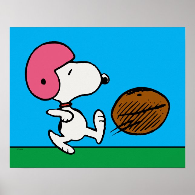 Erdnüsse | Snoopy Football Kicker Poster (Vorne)