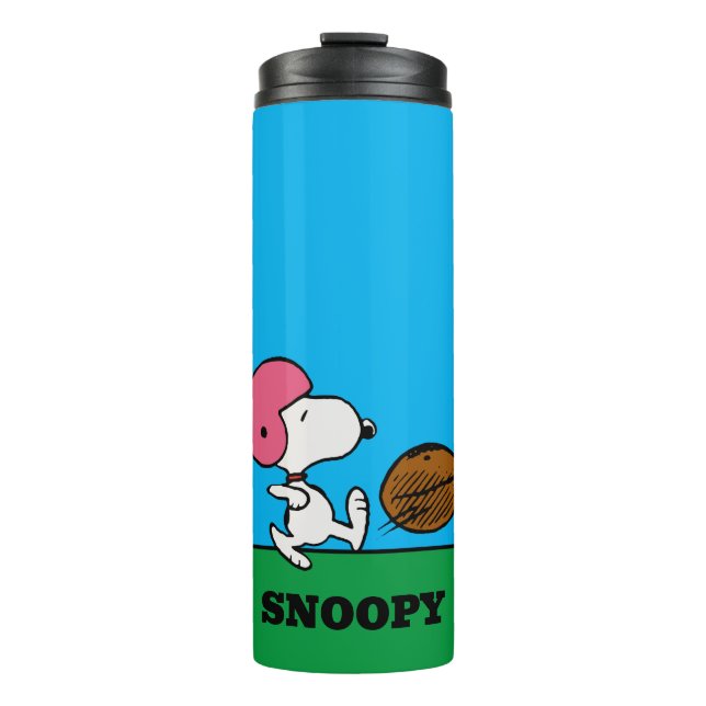Erdnüsse | Snoopy Football Kicker Thermosbecher (Vorderseite)