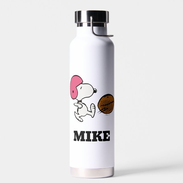 Erdnüsse | Snoopy Football Kicker Trinkflasche (Links)