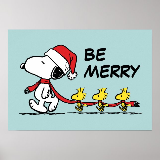 Erdnüsse | Snoopy & Friends Winter Scarf Poster (Vorne)