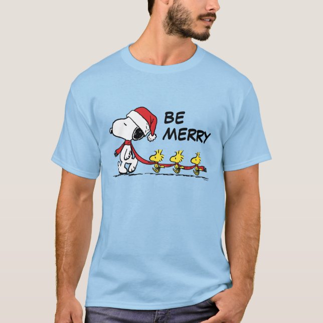Erdnüsse | Snoopy & Friends Winter Scarf T-Shirt (Vorderseite)