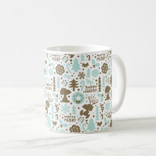 Erdnüsse   Snoopy Frostiges Weihnachtsmuster Kaffeetasse