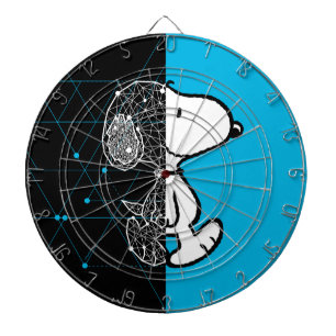 Erdnüsse   Snoopy Geometric Design Dartscheibe