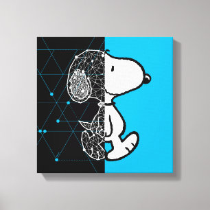 Erdnüsse   Snoopy Geometric Design Leinwanddruck