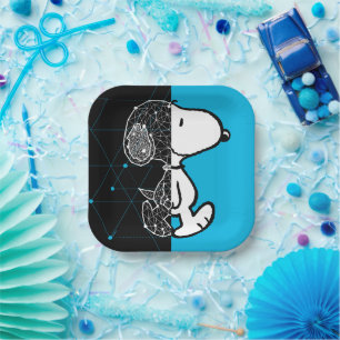 Erdnüsse Snoopy Geometric Design Pappteller